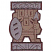 C1: Figure---Carmel Cream(Isacord 40 #1128)
C2: Top, Bottom, Shield & Spearhead---Gravel(Isacord 40 #1179)
C3: Outlines---Pine Bark(Isacord 40 #1170)