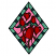C1: Background---Tropicana(Isacord 40 #1511)
C2: Vine---Light Cocoa(Isacord 40 #1158)
C3: Roses---Poinsettia(Isacord 40 #1147)
C4: Rose Shading---Bordeaux(Isacord 40 #1035)
C5: Leaves & Frame---Light Kelly(Isacord 40 #1