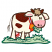 C1: Cow---Linen(Isacord 40 #1071)
C2: Nose, Ears, & Udders---Pink Tulip(Isacord 40 #1115)
C3: Grass---Spring Frost(Isacord 40 #1047)
C4: Bell---Goldenrod(Isacord 40 #1137)
C5: Mane---Champagne(Isacord 40 #1070)
