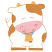 C1: Cow---White(Isacord 40 #1002)
C2: Bell & Horns---Yellow Bird(Isacord 40 #1124)
C3: Ribbon---Lake Blue(Isacord 40 #1030)
C4: Nose---Pink Tulip(Isacord 40 #1115)
C5: Outlines, Spots, Hooves, & Face---Honey Gold(Isacor