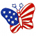 C1: Stars, Body, Stripes, & Antennae---Cream(Isacord 40 #1071)&#13;&#10;C2: Field Wing & Outlines of Wing & Antennae---Royal Blue(Isacord 40 #1535)&#13;&#10;C3: Stripes & Outlines of Wings & Body---Poinsettia(Isacord 40 #1147)