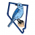 C1: State---Imperial Blue(Isacord 40 #1198)
C2: Bird---River Mist(Isacord 40 #1248)
C3: Wings---Tropical Blue(Isacord 40 #1534)
C4: Bird Shading & Wings Highlights---Celestial(Isacord 40 #1028)
C5: Post---Parchment(Isac