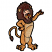 C1: Face---Shrimp(Isacord 40 #1258)&#13;&#10;C2: Belly & Ears---Champagne(Isacord 40 #1070)&#13;&#10;C3: Lion Suit---Honey Gold(Isacord 40 #1025)&#13;&#10;C4: Mane---Pine Bark(Isacord 40 #1170)&#13;&#10;C5: Nose & Paws---Copper(Isacord 40 #1158)&#13;&#10;