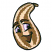 C1: Eyes---Silky White(Isacord 40 #1001)&#13;&#10;C2: Squash---Daffodil(Isacord 40 #1135)&#13;&#10;C3: Squash Shading---Tarnished Gold(Isacord 40 #1227)&#13;&#10;C4: Eyebrows & Inside Mouth---Moss(Isacord 40 #1156)&#13;&#10;C5: Eyes---Cachet(Isacord 40 #1