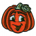 C1: Eyes---Silky White(Isacord 40 #1001)&#13;&#10;C2: Eyebrows & Inside Mouth---Golden Brown(Isacord 40 #1173)&#13;&#10;C3: Pumpkin---Pumpkin(Isacord 40 #1168)&#13;&#10;C4: Pumpkin Shading---Rust(Isacord 40 #1058)&#13;&#10;C5: Eyes, Leaf, & Stem---Bright