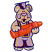 C1: Toes, Fingers, & Ears---Oat(Isacord 40 #1127)
C2: Bear---Old Gold(Isacord 40 #1055)
C3: Coveralls---Cachet(Isacord 40 #1080)
C4: Coverall Shading---Pansy(Isacord 40 #1255)
C5: Crayon Wrapper---Spanish Tile(Isacord 4