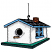 C1: Inside Holes & Roof---Black(Isacord 40 #1234)
C2: House---White(Isacord 40 #1002)
C3: House Shading---Smoke(Isacord 40 #1219)
C4: Trim---Crystal Blue(Isacord 40 #1249)
C5: Platform---Shamrock(Isacord 40 #1101)&