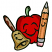 C1: Apple---Wildfire(Isacord 40 #1147)
C2: Apple Shading---Foliage Rose(Isacord 40 #1169)
C3: Stem ---Bright Mint(Isacord 40 #1510)
C4: Stem Shading---Lime(Isacord 40 #1176)
C5: Bell---Seaweed(Isacord 40 #1209)
