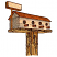 C1: House & Sign---Shrimp(Isacord 40 #1258)&#13;&#10;C2: House Shading---Gravel(Isacord 40 #1179)&#13;&#10;C3: House Shading & Inside Holes---Pewter(Isacord 40 #1040)&#13;&#10;C4: Posts & Roof---Copper(Isacord 40 #1158)&#13;&#10;C5: Platform & Post---Sisa