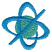 C1: Nucleus---Trellis Green(Isacord 40 #1503)&#13;&#10;C2: Neutrons---Tropical Blue(Isacord 40 #1534)