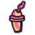 C1: Cup---Buttercup(Isacord 40 #1135)&#13;&#10;C2: Cup & Straw---Tropicana(Isacord 40 #1511)&#13;&#10;C3: Outlines---Heraldic(Isacord 40 #1195)