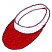 C1: Band---White(Isacord 40 #1002)&#13;&#10;C2: Visor---Poinsettia(Isacord 40 #1147)&#13;&#10;C3: Outlines---Bordeaux(Isacord 40 #1035)