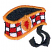 C1: Top of Hat & Ribbons---Charcoal(Isacord 40 #1234)
C2: Check Background---Silky White(Isacord 40 #1001)
C3: Checks & Badge Center---Wildfire(Isacord 40 #1147)
C4: Bands---Goldenrod(Isacord 40 #1137)
C5: Badge---Papay