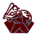 C1: Main Color---Bordeaux(Isacord 40 #1035)&#13;&#10;C2: Contour Color---Cobblestone(Isacord 40 #1219)