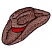 C1: Hat Band---Poinsettia(Isacord 40 #1147)&#13;&#10;C2: Hat---Pecan(Isacord 40 #1128)&#13;&#10;C3: Hat Shading---Redwood(Isacord 40 #1057)&#13;&#10;C4: Hat Outlines---Mahogany(Isacord 40 #1215)