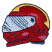 C1: Helmet---Foliage Rose(Isacord 40 #1169)
C2: Helmet Highlights---Wildfire(Isacord 40 #1147)
C3: Stripe---Canary(Isacord 40 #1124)
C4: Visor---Glacier Green(Isacord 40 #1223)
C5: Visor Shading---Winter Frost(Isacord 4