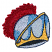 C1: Feathers---Winterberry(Isacord 40 #1035)
C2: Feather Highlights & Outlines---Geranium(Isacord 40 #1039)
C3: Helmet---Silver(Isacord 40 #1236)
C4: Helmet Shading---Tropical Blue(Isacord 40 #1534)
C5: Inside Helmet---