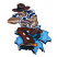 C1: Shadows & Hatband---Charcoal(Isacord 40 #1234)&#13;&#10;C2: Rips---Crystal Blue(Isacord 40 #1249)&#13;&#10;C3: Rips Shading---Tropical Blue(Isacord 40 #1534)&#13;&#10;C4: Rips Outline---Nordic Blue(Isacord 40 #1076)&#13;&#10;C5: Football---Taupe(Isaco