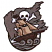 C1: Flag & Water---Khaki(Isacord 40 #1179)
C2: Waves---Stone(Isacord 40 #1180)
C3: Skull & Background---Eggshell(Isacord 40 #1071)
C4: Sails---Cornsilk(Isacord 40 #1055)
C5: Sails Shading---Golden Grain(Isacord 40 #1126