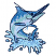C1: Fish---Glacier Green(Isacord 40 #1223)
C2: Fish Shading---Bottle Green(Isacord 40 #1045)
C3: Water & Marlin Shading---River Mist(Isacord 40 #1248)
C4: Fish Light Shading---Celestial(Isacord 40 #1028)
C5: Fish Dark S