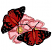 C1: Center Flower---Buttercup(Isacord 40 #1135)&#13;&#10;C2: Center Shading---Ochre(Isacord 40 #1159)&#13;&#10;C3: Flowers---Pink Tulip(Isacord 40 #1115)&#13;&#10;C4: Flower Shade---Corsage(Isacord 40 #1016)&#13;&#10;C5: Flower Dark Shading---Blossom(Isac