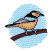C1: Sky---Crystal Blue(Isacord 40 #1249)
C2: Branch---Redwood(Isacord 40 #1057)
C3: Branch Outlines---Chocolate(Isacord 40 #1059)
C4: Bird---Lemon(Isacord 40 #1167)
C5: Bird Shading---Apricot(Isacord 40 #1238)
