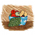 C1: Background---Cornsilk(Isacord 40 #1055)
C2: Background Shading---Toffee(Isacord 40 #1126)
C3: Background Details---Autumn Leaf(Isacord 40 #1126)
C4: Table---Sisal(Isacord 40 #1055)
C5: Table Shading---Redwood(Isacor