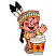 C1: Headband, Necklace & Drum---River Mist(Isacord 40 #1248)
C2: Headband & Drum---Goldenrod(Isacord 40 #1137)
C3: Feathers & Drum Head---Eggshell(Isacord 40 #1071)
C4: Drum Head Shading, Moccasins, & Headband---Flax(Isacord 40