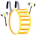 C1: Drum---Goldenrod(Isacord 40 #1137)
C2: Drum---Citrus(Isacord 40 #1187)
C3: Drumstick Heads---Daffodil(Isacord 40 #1135)
C4: Drumstick Handles---Pine Bark(Isacord 40 #1170)
C5: Shoulder Straps & Motion Lines---Charco