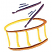 C1: Drumsticks---Rust(Isacord 40 #1058)
C2: Motion Lines---Khaki(Isacord 40 #1179)
C3: Drum---Citrus(Isacord 40 #1187)
C4: Drum Rims---Honey Gold(Isacord 40 #1025)