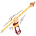 C1: Hand---Shrimp(Isacord 40 #1258)
C2: Sleeve---Claret(Isacord 40 #1190)
C3: Cuff & Baton---Papaya(Isacord 40 #1024)
C4: Baton Heads---Gold Copper Metallic(Yenmet/ Isamet #7004)
C5: Motion Lines---Khaki(Isacord 40 #117