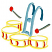 C1: Shoulder Straps---Sterling(Isacord 40 #1011)
C2: Shoulder Straps---Whale(Isacord 40 #1041)
C3: Drumsticks---Pecan(Isacord 40 #1128)
C4: Drums---Citrus(Isacord 40 #1187)
C5: Drumstick Heads & Drums---Poppy(Isacord 40