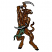 C1: Minotaur---Redwood(Isacord 40 #1057)&#13;&#10;C2: Minotaur Dark Shading---Espresso(Isacord 40 #1214)&#13;&#10;C3: Loincloth---Green Dust(Isacord 40 #1174)&#13;&#10;C4: Blades---Sterling(Isacord 40 #1011)&#13;&#10;C5: Outlines---Black(Isacord 40 #1234)