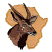 C1: Africa Shape & Border---Honey Gold(Isacord 40 #1025)&#13;&#10;C2: Bushbuck---Pecan(Isacord 40 #1128)&#13;&#10;C3: Shading---Pine Bark(Isacord 40 #1170)&#13;&#10;C4: Highlights---Taupe(Isacord 40 #1179)&#13;&#10;C5: Shading---Chocolate(Isacord 40 #1059