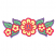 C1: Leaves---Limedrop - neon(Isacord 40 #1510)
C2: Flowers---Sun - neon(Isacord 40 #1187)
C3: Main Flower Center---Orange - neon(Isacord 40 #1078)
C4: Leaf Outlines & Smiley Face---Wild Iris(Isacord 40 #1032)
C5: Flower