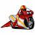 C1: Wheels---Black(Isacord 40 #1234)&#13;&#10;C2: Bike & Suit---Wildfire(Isacord 40 #1147)&#13;&#10;C3: Bike & Suit Shading---Bordeaux(Isacord 40 #1035)&#13;&#10;C4: Suit & Windshield---White(Isacord 40 #1002)&#13;&#10;C5: Bike Shading---Smoke(Isacord 40