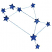 C1: Constellation Lines---River Mist(Isacord 40 #1248)
C2: Stars---Crystal Blue(Isacord 40 #1249)