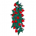 C1: Vines---Spruce(Isacord 40 #1162)
C2: Leaves---Swiss Ivy(Isacord 40 #1079)
C3: Leaf Outline---Backyard Green(Isacord 40 #1175)
C4: Flowers---Fuchsia(Isacord 40 #1533)
C5: Flower Outline---Cerise(Isacord 40 #1192)