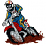 C1: Mud---Rust(Isacord 40 #1058)
C2: Mud Shading---Fox(Isacord 40 #1186)
C3: Bike---Wildfire(Isacord 40 #1147)
C4: Bike Shading---Foliage Rose(Isacord 40 #1169)
C5: Number Bibs---Silky White(Isacord 40 #1001)
C