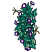 C1: Leaves---Swiss Ivy(Isacord 40 #1079)&#13;&#10;C2: Shades---Bright Mint(Isacord 40 #1510)&#13;&#10;C3: Flower---White(Isacord 40 #1002)&#13;&#10;C4: Flower Shading---Deep Purple(Isacord 40 #1195)&#13;&#10;C5: Outline---Black(Isacord 40 #1234)&#13;&#10;
