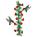 C1: Pole---Mahogany(Isacord 40 #1215)
C2: Vines---Light Kelly(Isacord 40 #1101)
C3: Flower & Beak---Fox Fire(Isacord 40 #1184)
C4: Birds---White(Isacord 40 #1002)
C5: Birds Shading---Sterling(Isacord 40 #1011)
