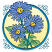 C1: Background---Sunflower - neon(Isacord 40 #1023)
C2: Leaves---Kiwi(Isacord 40 #1104)
C3: Stem & Leaf Shading & Outlines ---Green(Isacord 40 #1503)
C4: Frame & Corner Designs---Caribbean(Isacord 40 #1090)
C5: Petals -
