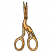 C1: Scissors---Lemon(Isacord 40 #1167)
C2: Scissors Shading---Liberty Gold(Isacord 40 #1025)
C3: Scissors Highlights---Vanilla(Isacord 40 #1022)
C4: Outline---Black(Isacord 40 #1234)
C5: Detail---Redwood(Isacord 40 #105