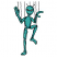 C1: Body---Trellis Green(Isacord 40 #1503)
C2: Body Shading---Swamp(Isacord 40 #1517)
C3: Outline---Black(Isacord 40 #1234)
C4: Eyes---White(Isacord 40 #1002)