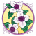 C1: Background---Lemon(Isacord 40 #1167)
C2: Leaves---Light Kelly(Isacord 40 #1101)
C3: Petals---White(Isacord 40 #1002)
C4: Flower Centers---Orchid(Isacord 40 #1255)
C5: Flower Centers Shading---Pansy(Isacord 40 #1255)