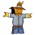 C1: Straw---Canary(Isacord 40 #1124)
C2: Straw Shading & Face---Goldenrod(Isacord 40 #1137)
C3: Hat & Rope---Golden Grain(Isacord 40 #1126)
C4: Hat & Rope Shading---Light Cocoa(Isacord 40 #1158)
C5: Nose, Cuffs, Collar