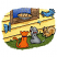 C1: Grass---Lima Bean(Isacord 40 #1177)
C2: Grass Shading---Backyard Green(Isacord 40 #1175)
C3: Eyes & Tip of Tail---White(Isacord 40 #1002)
C4: Squirrel & Pie---Old Gold(Isacord 40 #1055)
C5: House---Buttercup(Isacord