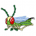 C1: Legs---Daffodil(Isacord 40 #1135)&#13;&#10;C2: Body---Erin Green(Isacord 40 #1510)&#13;&#10;C3: Eyes---Poinsettia(Isacord 40 #1147)&#13;&#10;C4: Antennas & Feet---Ming(Isacord 40 #1049)&#13;&#10;C5: Tail---Black(Isacord 40 #1234)&#13;&#10;C6: Body Det