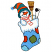 C1: Toe & Heel---Island Waters(Isacord 40 #1045)
C2: Patch---Lima Bean(Isacord 40 #1177)
C3: Patches---Terra Cotta(Isacord 40 #1081)
C4: Stocking---Crystal Blue(Isacord 40 #1249)
C5: Stocking Cuff & Snowman---Silky Whit