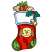 C1: Heel, Toe, & Gift Bow---Erin Green(Isacord 40 #1510)
C2: Gift---Pumpkin(Isacord 40 #1168)
C3: Ball---Oxford(Isacord 40 #1222)
C4: Bone---Ivory(Isacord 40 #1149)
C5: Dog, Bells, & Ball---Parchment(Isacord 40 #1066)&#